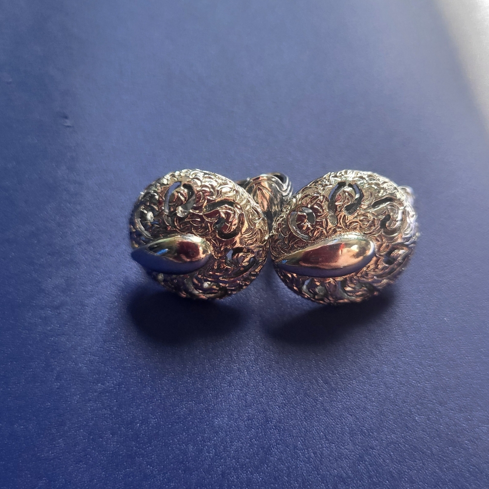 Sarah Coventry Silver Filigree Earrings